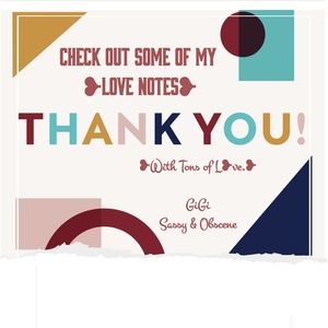 ❥💋❥5☆ Happy Buyers L♡ve Notes❥💋❥